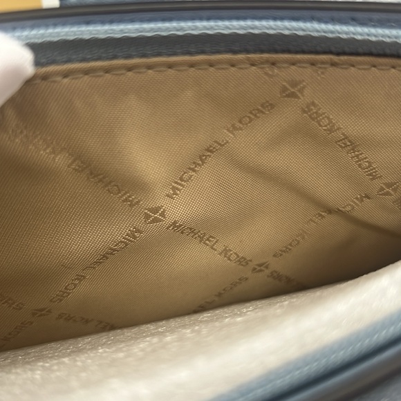 MICHAEL Michael Kors Mimi Large Saffiano Leather Bi-Fold Wallet Pale Blue - Picture 10 of 16